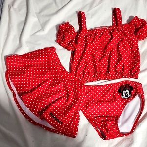 Disney Minnie Mouse Swimsuit Set size 5/6